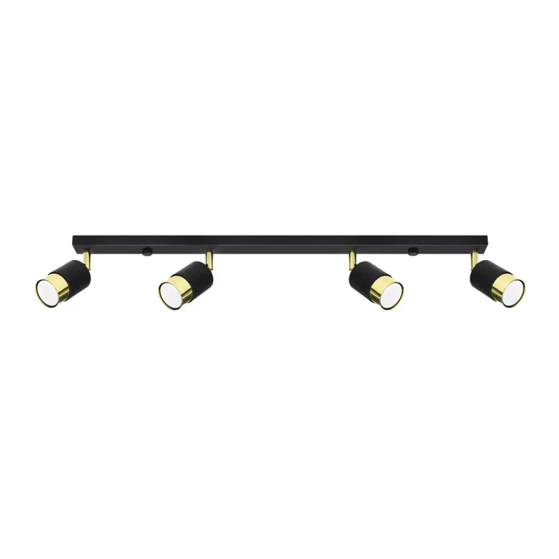 Luminaire Plafonnier | NERO 4 (Noir/Doré)