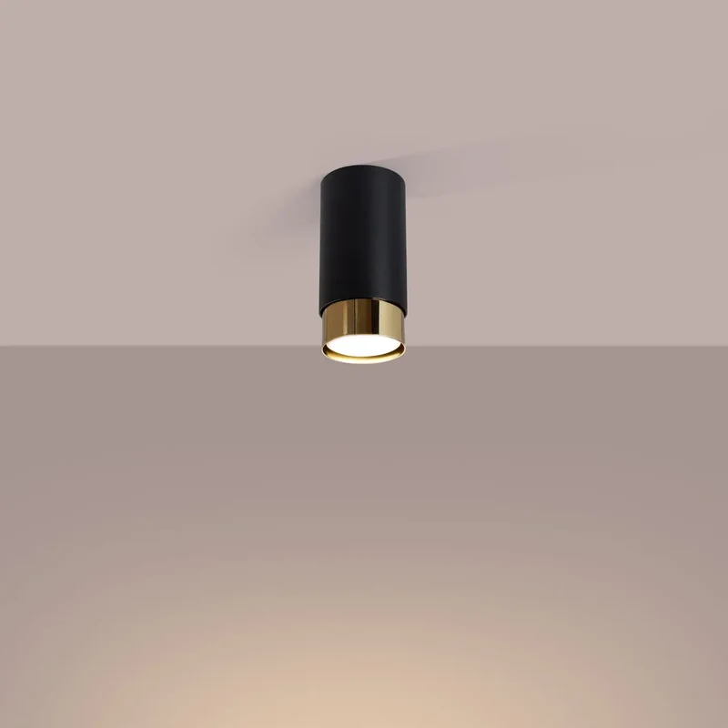 Luminaire Plafonnier | NERO 12,5 (Noir/Doré)