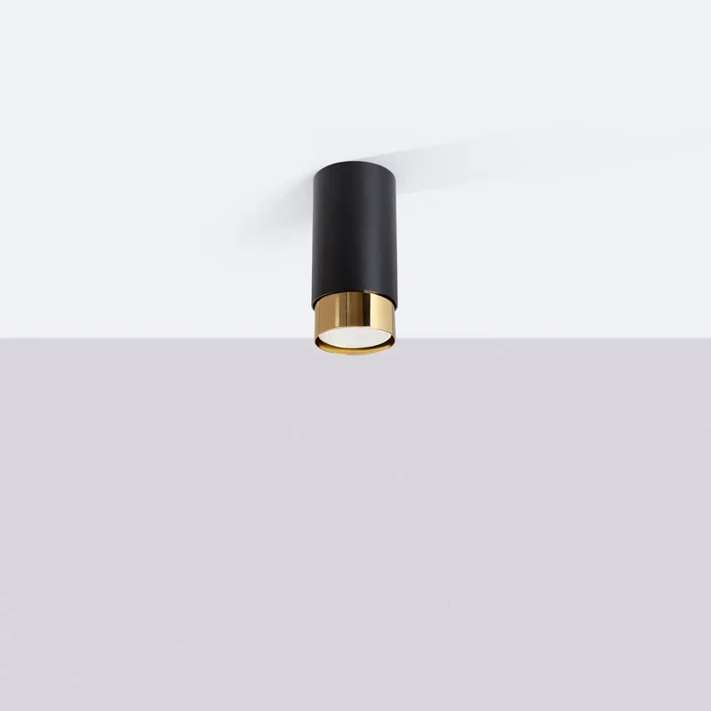 Luminaire Plafonnier | NERO 12,5 (Noir/Doré)