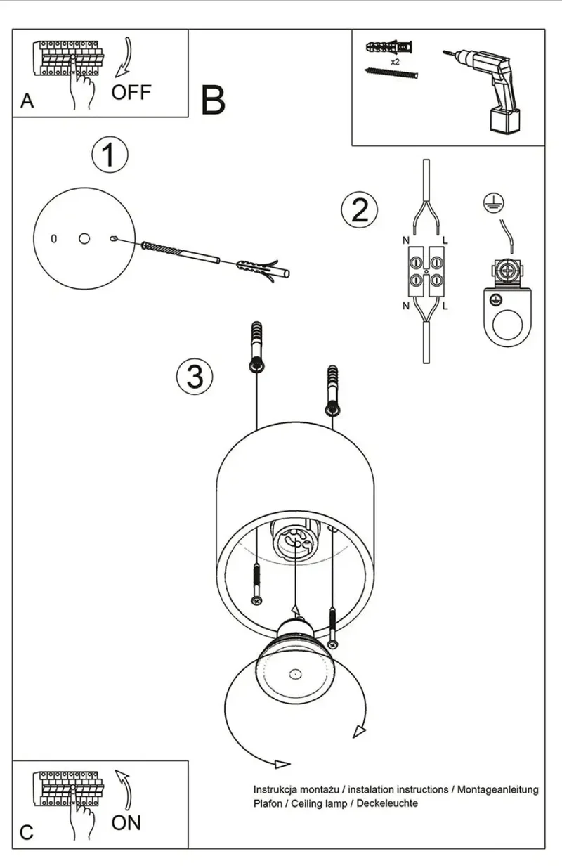 Luminaire Plafonnier | ORBIS 1 (Or)