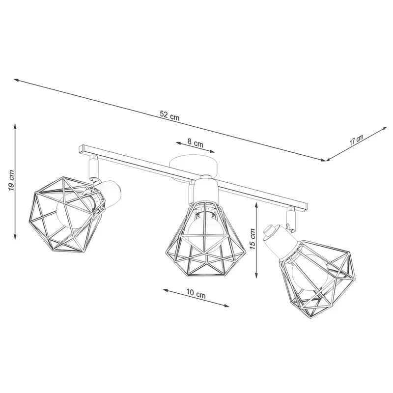 Luminaire Plafonnier | ARTEMIS 3 (Blanc)