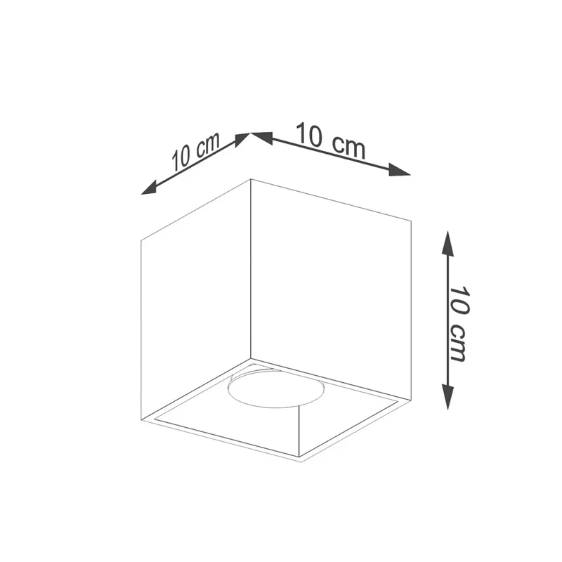 Luminaire Plafonnier | QUAD 1 (Or)