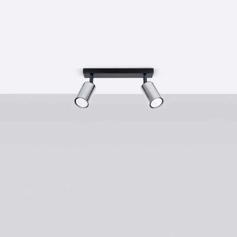 Luminaire Plafonnier | WINX 2 (Noir/Chrome)