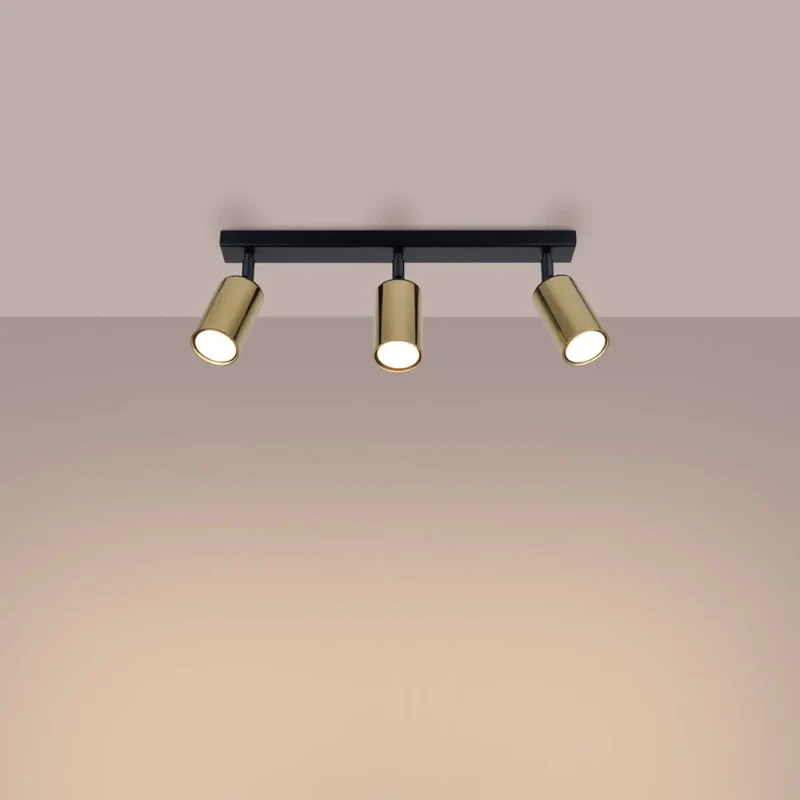 Luminaire Plafonnier | WINX 3 (Noir/Doré)