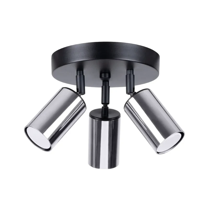 Luminaire Plafonnier | WINX 3P (Noir/Chrome)
