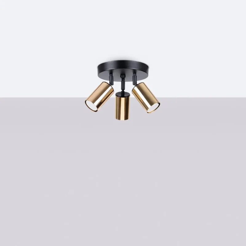 Luminaire Plafonnier | WINX 3P (Noir/Doré)