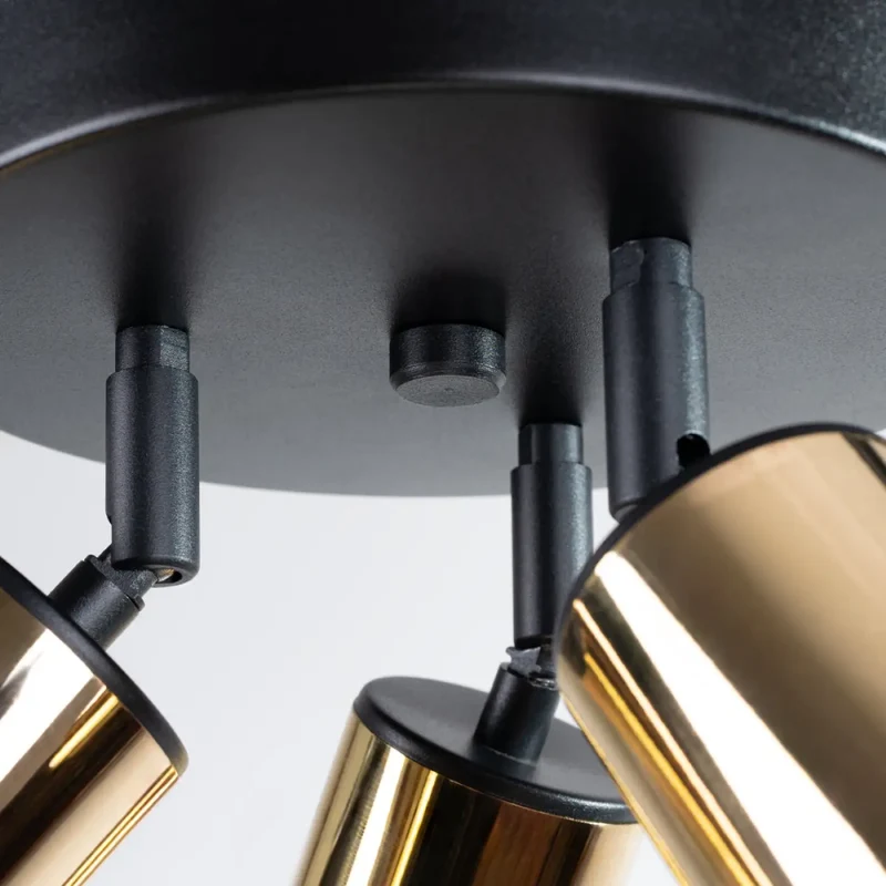 Luminaire Plafonnier | WINX 3P (Noir/Doré)