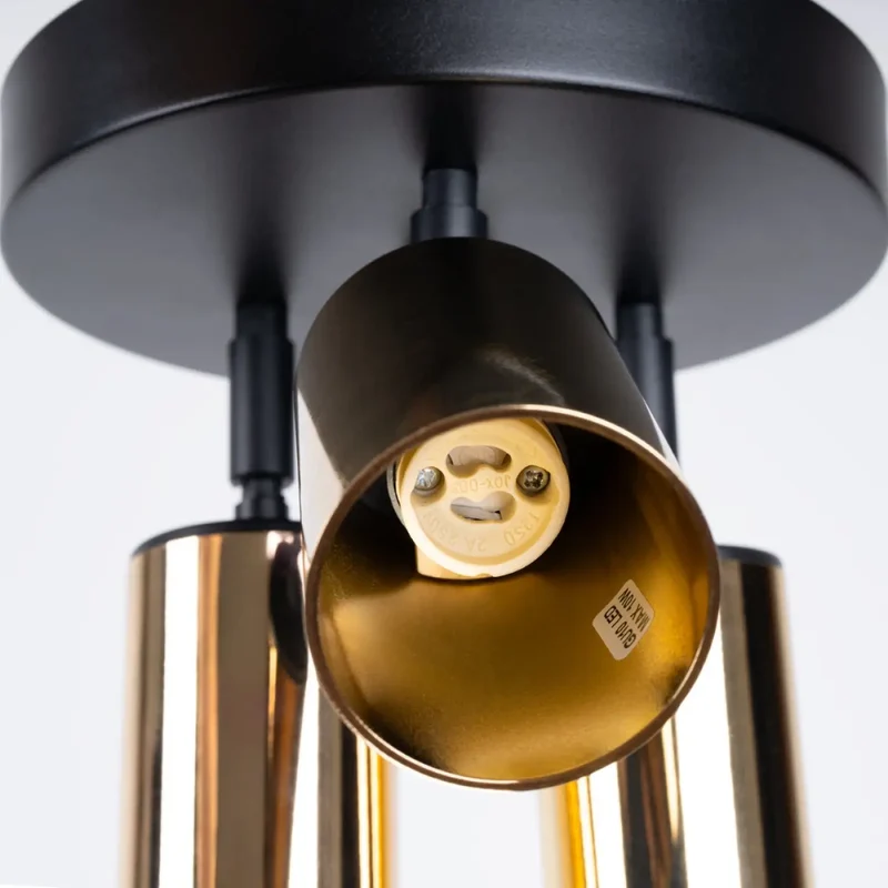Luminaire Plafonnier | WINX 3P (Noir/Doré)