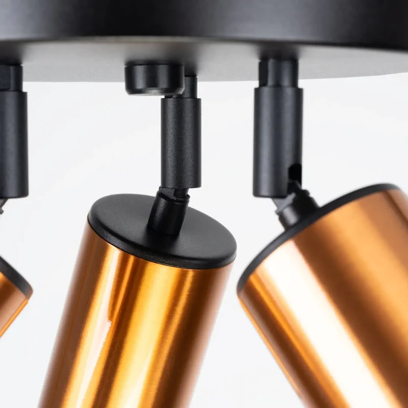 Luminaire Plafonnier | WINX 3P (Noir/Cooper)