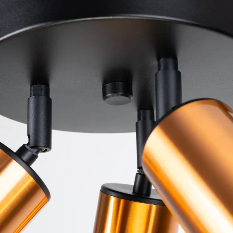 Luminaire Plafonnier | WINX 3P (Noir/Cooper)