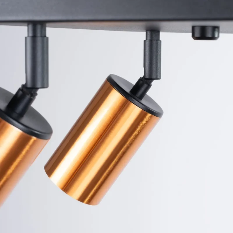 Luminaire Plafonnier | WINX 4 (Noir/Cooper)
