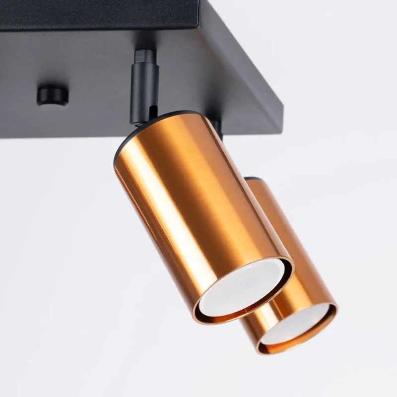 Luminaire Plafonnier | WINX 4 (Noir/Cooper)