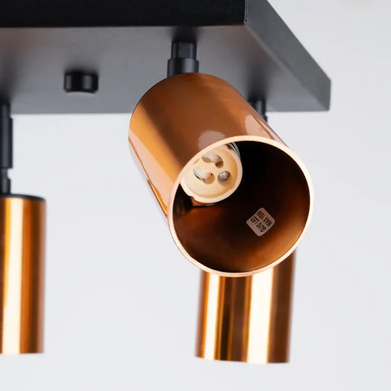 Luminaire Plafonnier | WINX 4 (Noir/Cooper)