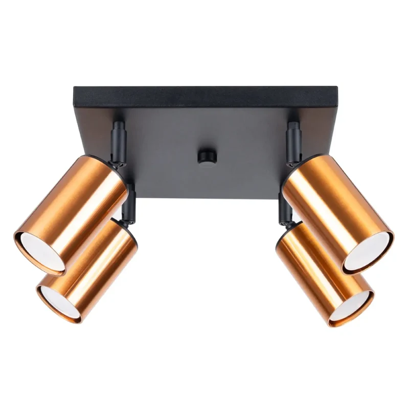 Luminaire Plafonnier | WINX 4 (Noir/Cooper)