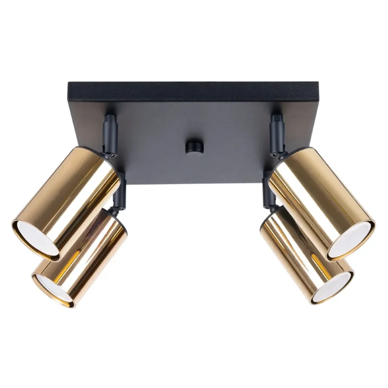 Luminaire Plafonnier | WINX 4 (Noir/Doré)