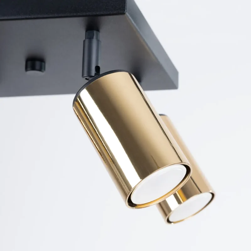 Luminaire Plafonnier | WINX 4 (Noir/Doré)