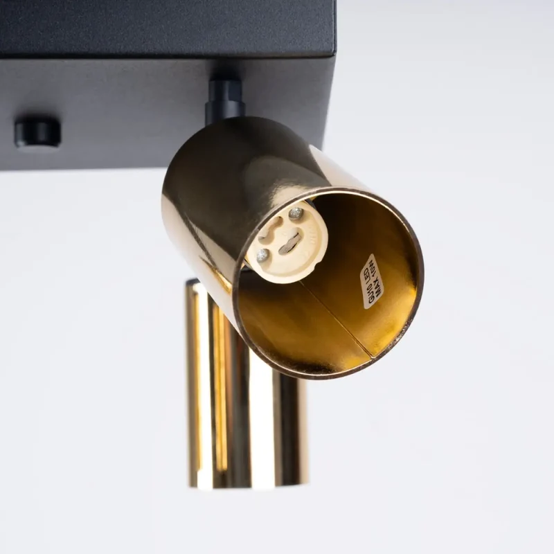 Luminaire Plafonnier | WINX 4 (Noir/Doré)