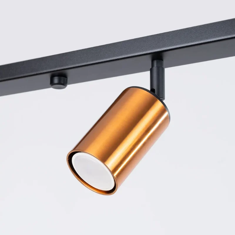 Luminaire Plafonnier | WINX 4L (Noir/Cooper)