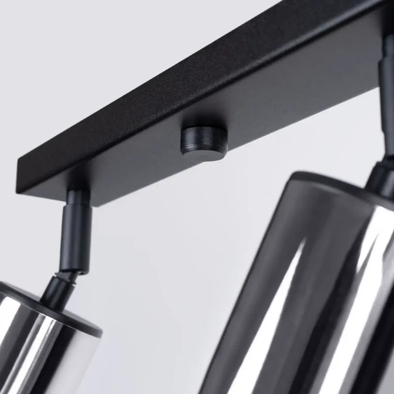 Luminaire Plafonnier | WINX 4L (Noir/Chrome)
