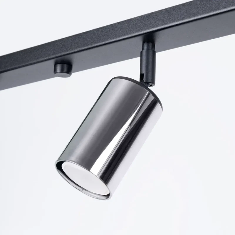Luminaire Plafonnier | WINX 4L (Noir/Chrome)