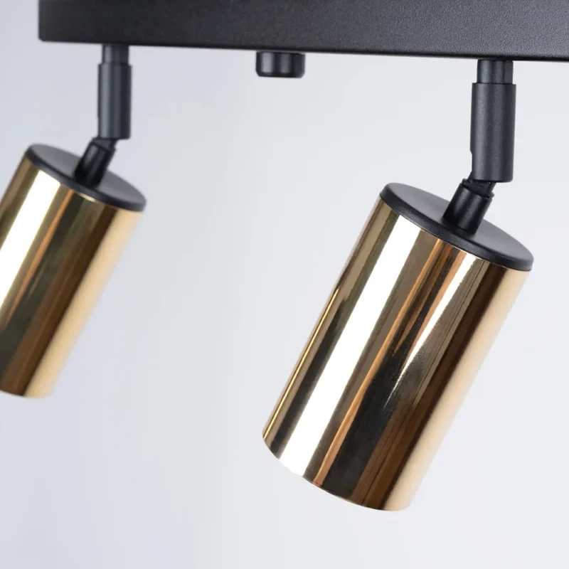 Luminaire Plafonnier | WINX 4L (Noir/Doré)
