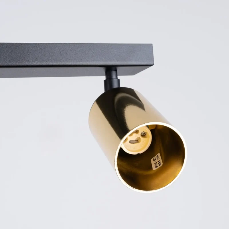 Luminaire Plafonnier | WINX 4L (Noir/Doré)