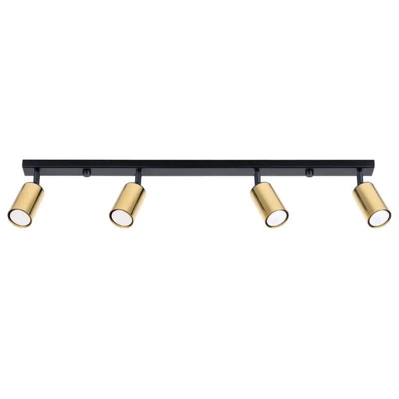 Luminaire Plafonnier | WINX 4L (Noir/Doré)