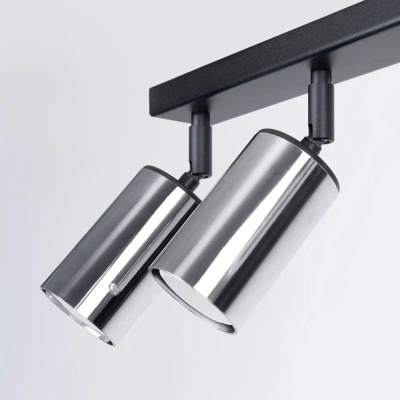 Luminaire Plafonnier | WINX 6L (Noir/Chrome)
