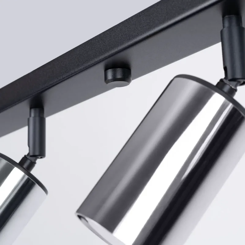 Luminaire Plafonnier | WINX 6L (Noir/Chrome)
