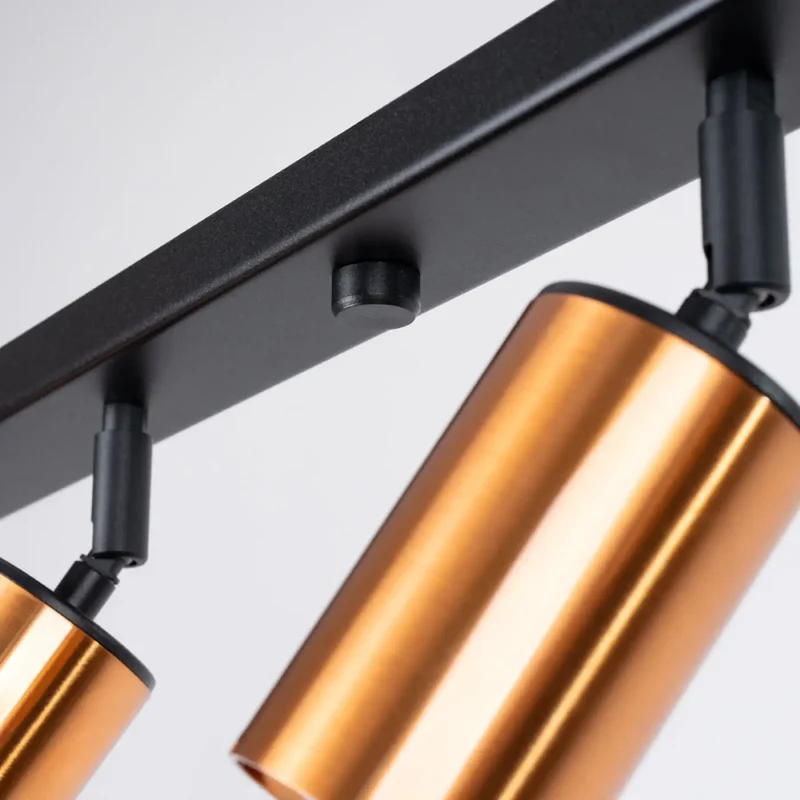 Luminaire Plafonnier | WINX 6L (Noir/Cooper)