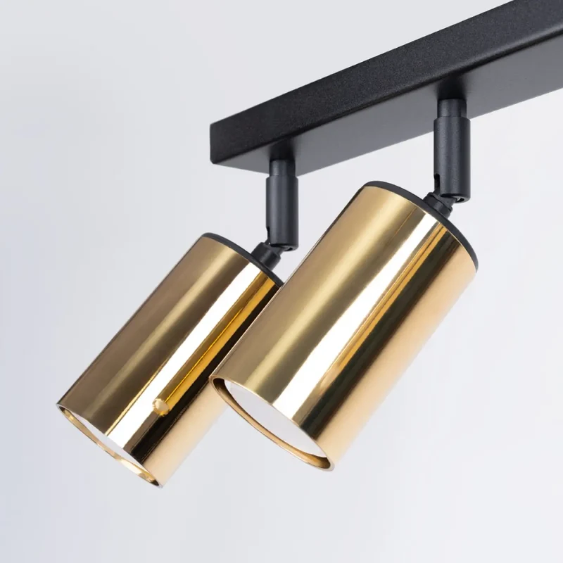 Luminaire Plafonnier | WINX 6L (Noir/Doré)