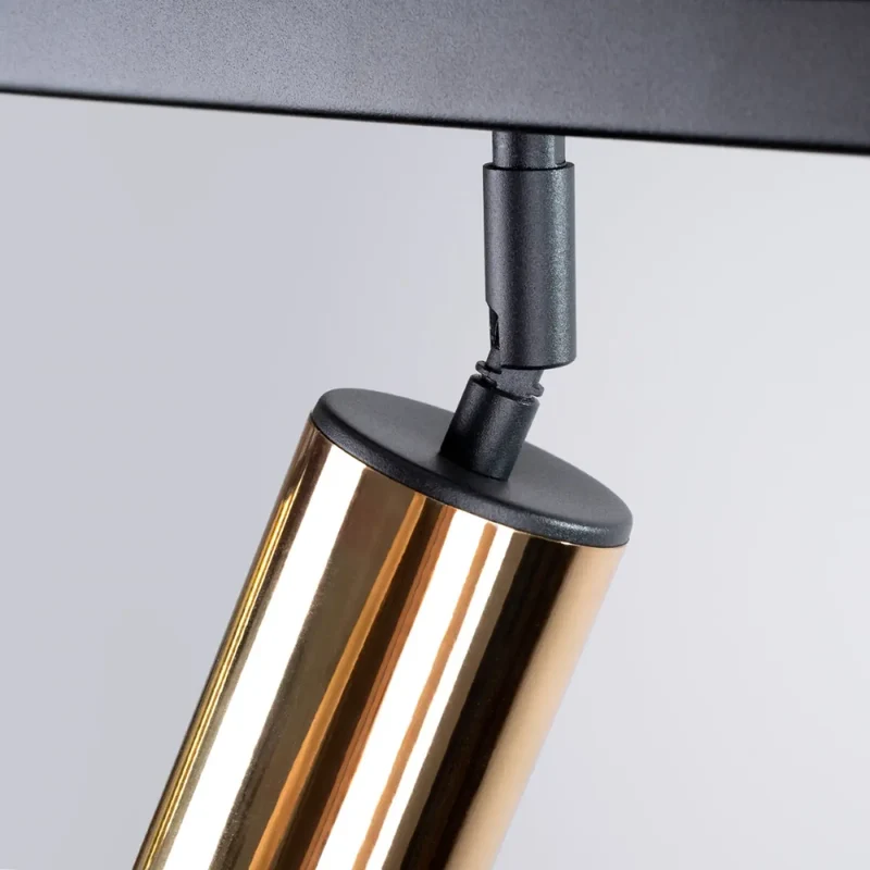 Luminaire Plafonnier | WINX 6L (Noir/Doré)