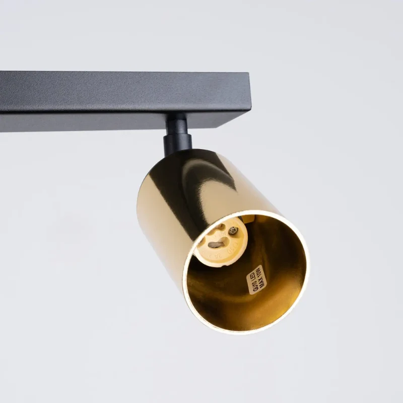 Luminaire Plafonnier | WINX 6L (Noir/Doré)