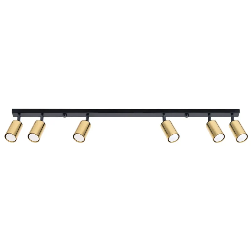 Luminaire Plafonnier | WINX 6L (Noir/Doré)