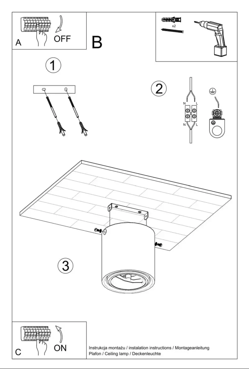 Luminaire Plafonnier | CULLO (Béton)