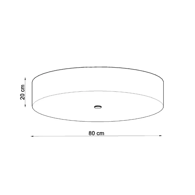 Luminaire Plafonnier | SKALA 80 (Noir)