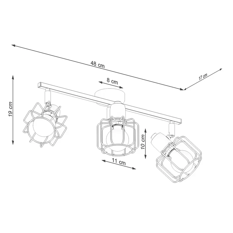 Luminaire Plafonnier | BELUCI 3 (Blanc)