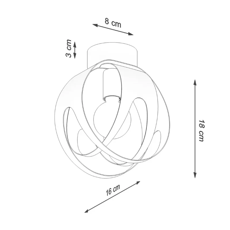 Luminaire Plafonnier | TULOS (Blanc)