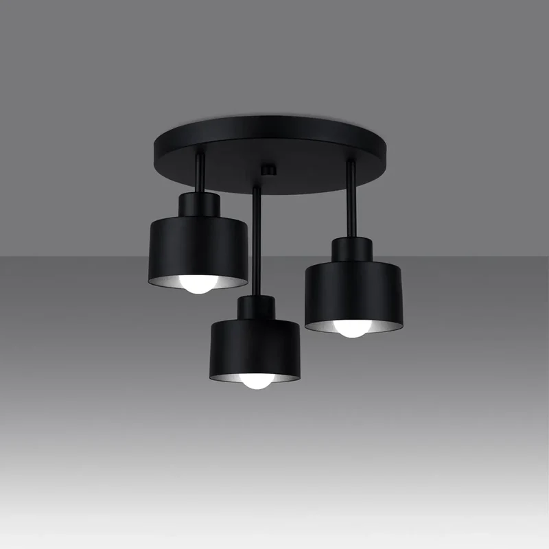 Luminaire Plafonnier | SAVAR 3 (Noir)