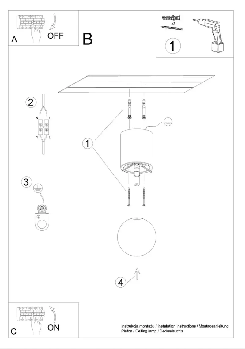 Luminaire Plafonnier | BOOMO 12