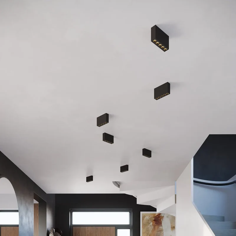 Luminaire Plafonnier | SOLE LED (Noir)
