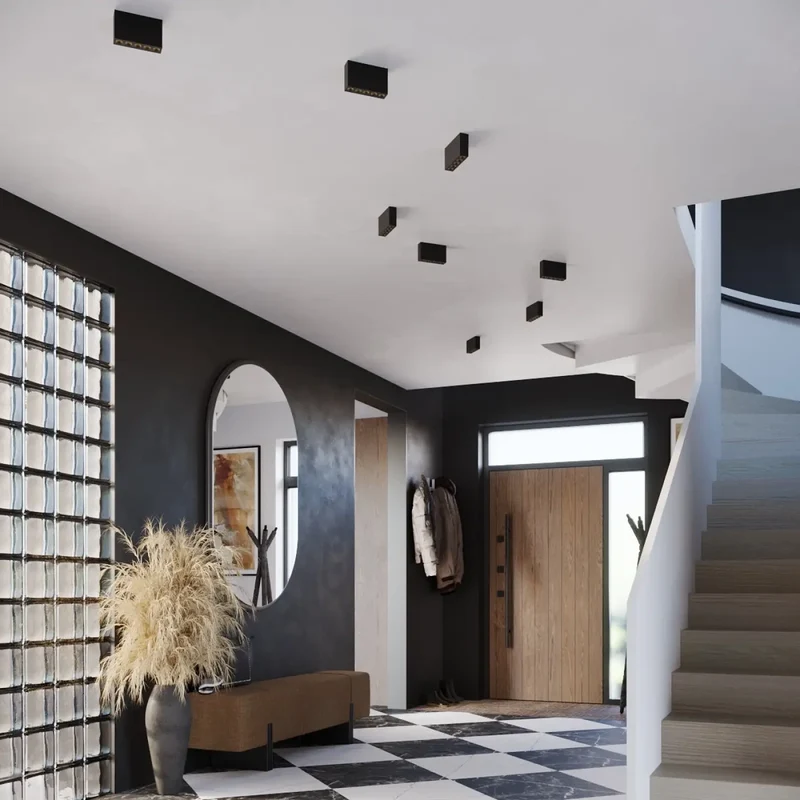 Luminaire Plafonnier | SOLE LED (Noir)