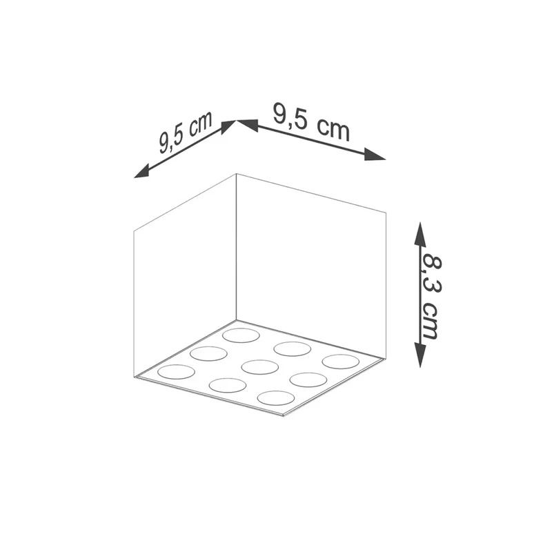 Luminaire Plafonnier | OZZY LED (Noir)