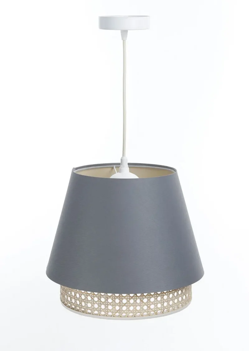 Suspension Luminaire | SENSEI RATTAN (Bleu Gris)