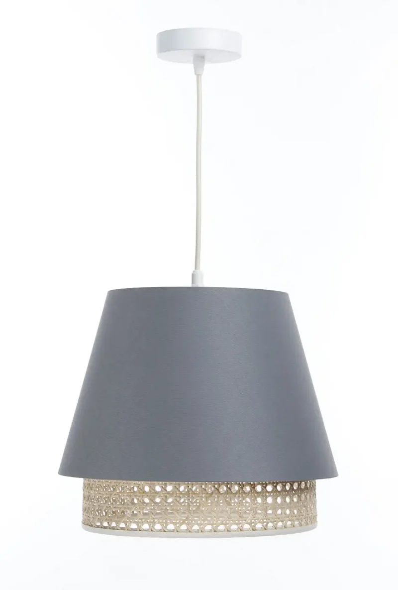 Suspension Luminaire | SENSEI RATTAN (Bleu Gris)