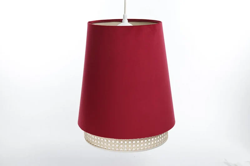 Suspension Luminaire | SENSEI RATTAN (Rouge)