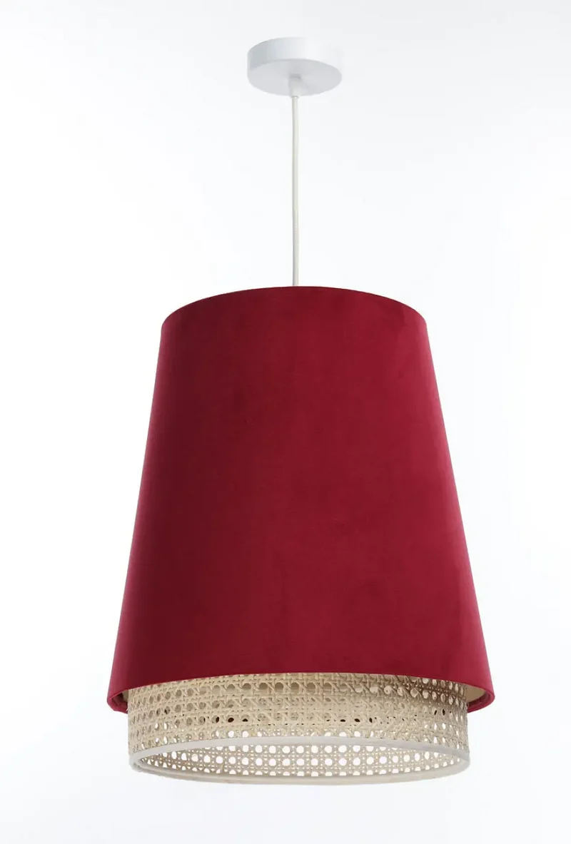 Suspension Luminaire | SENSEI RATTAN (Rouge)