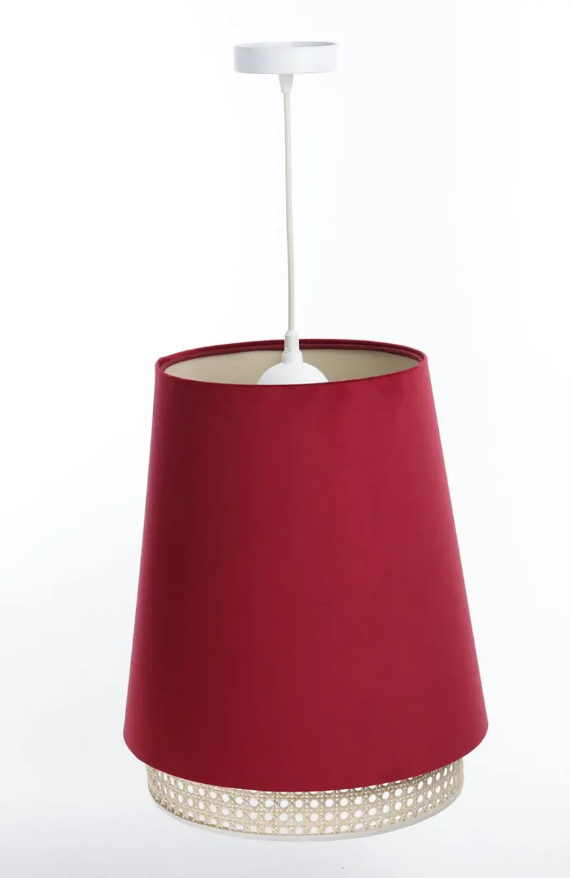 Suspension Luminaire | SENSEI RATTAN (Rouge)