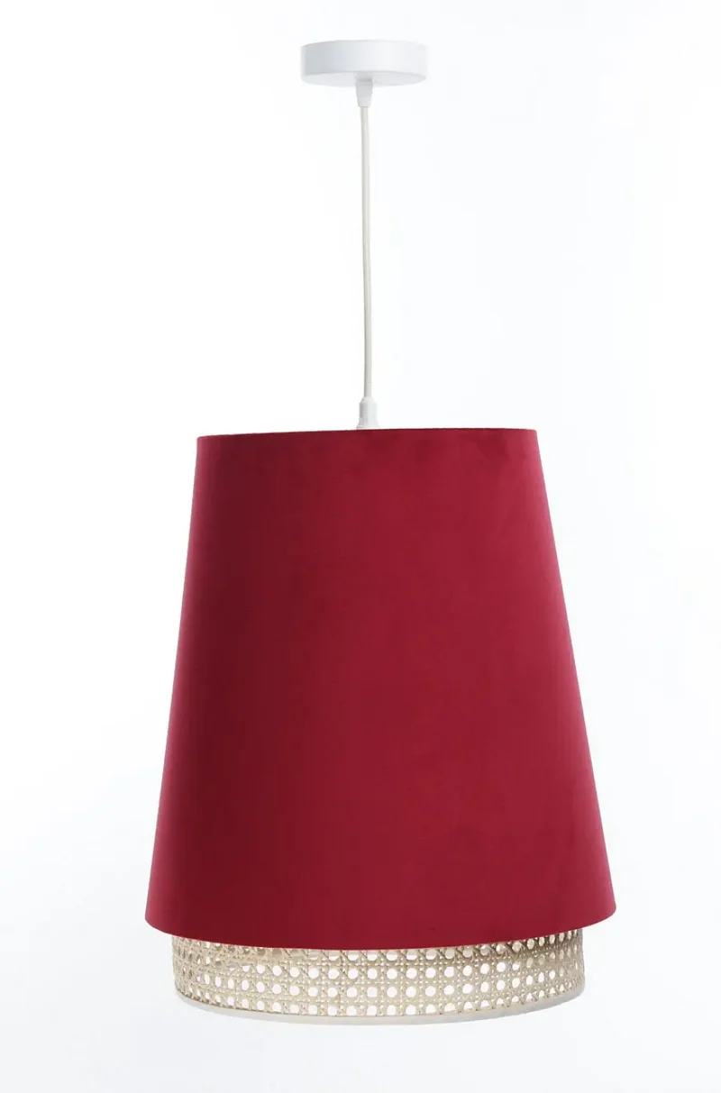 Suspension Luminaire | SENSEI RATTAN (Rouge)