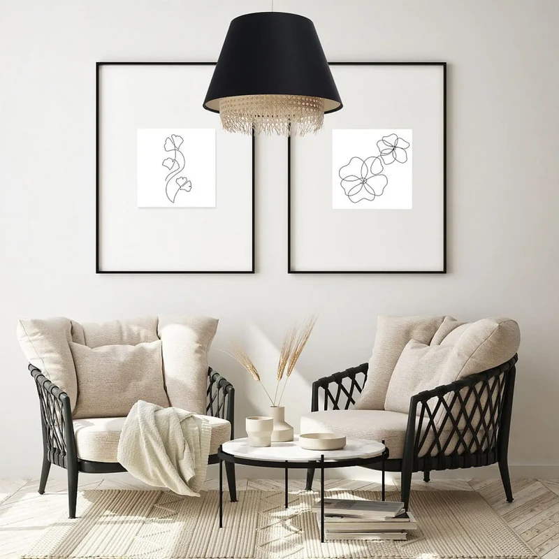 Suspension Luminaire | SENSEI RATTAN (Noir)